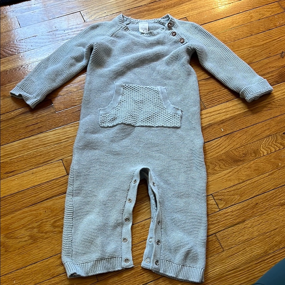 Carter's Gray Knit One Piece